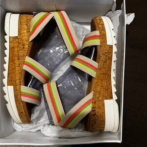 Steve Madden Multicolor Platform Sandals